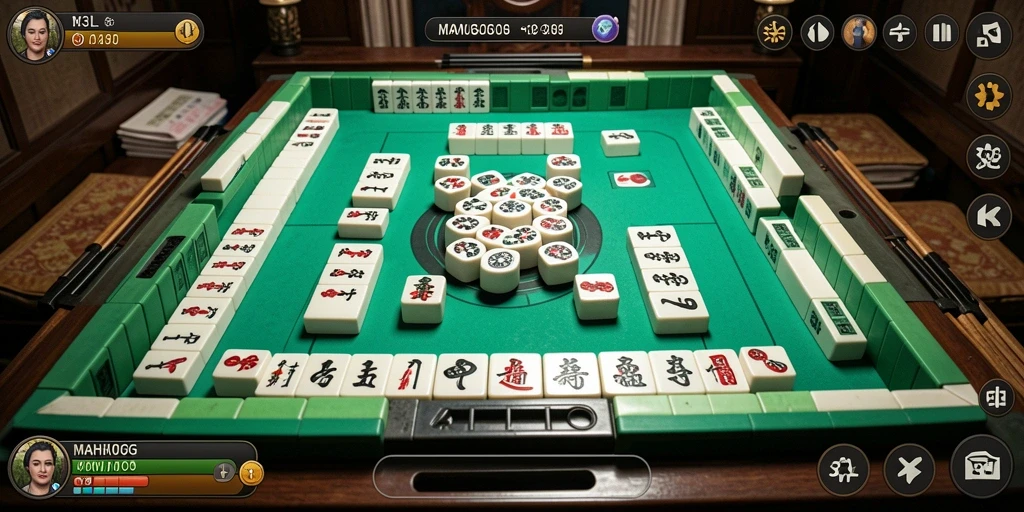 Tampilan menarik dari gameplay Mahjong di 33L.