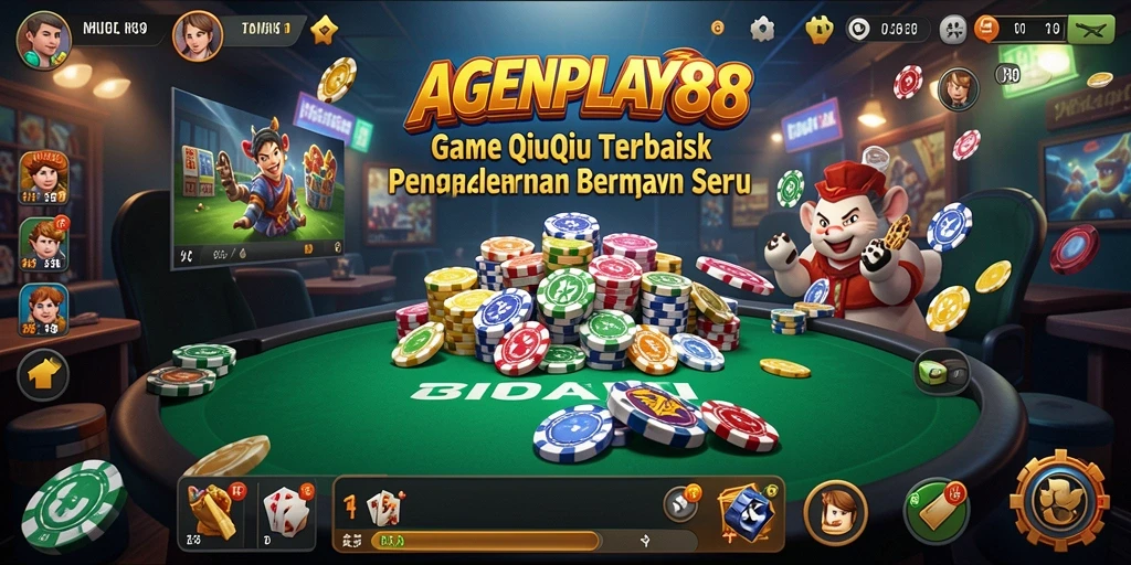 Screenshot gameplay AGENPLAY88 menampilkan pemain berkompetisi dalam QiuQiu.