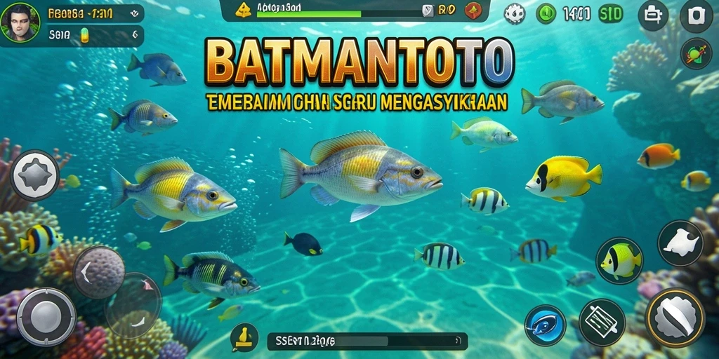 Tampilan gameplay Tembak Ikan yang seru dalam BATMANTOTO.