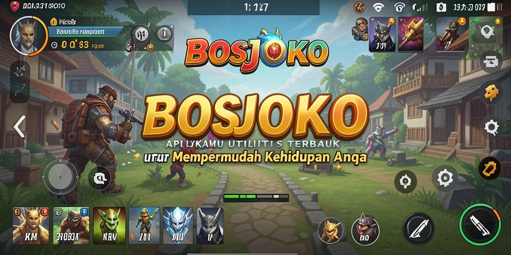 Tampilan antarmuka pengguna BOSJOKO yang sederhana dan fungsional.