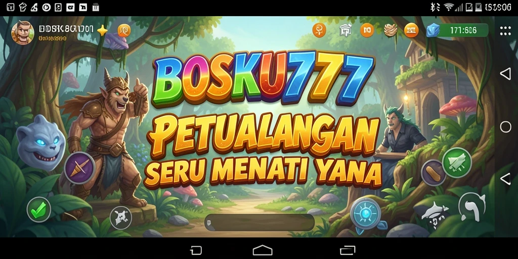 Tampilan gameplay BOSKU777 menampilkan karakter menjelajahi dunia yang menakjubkan.