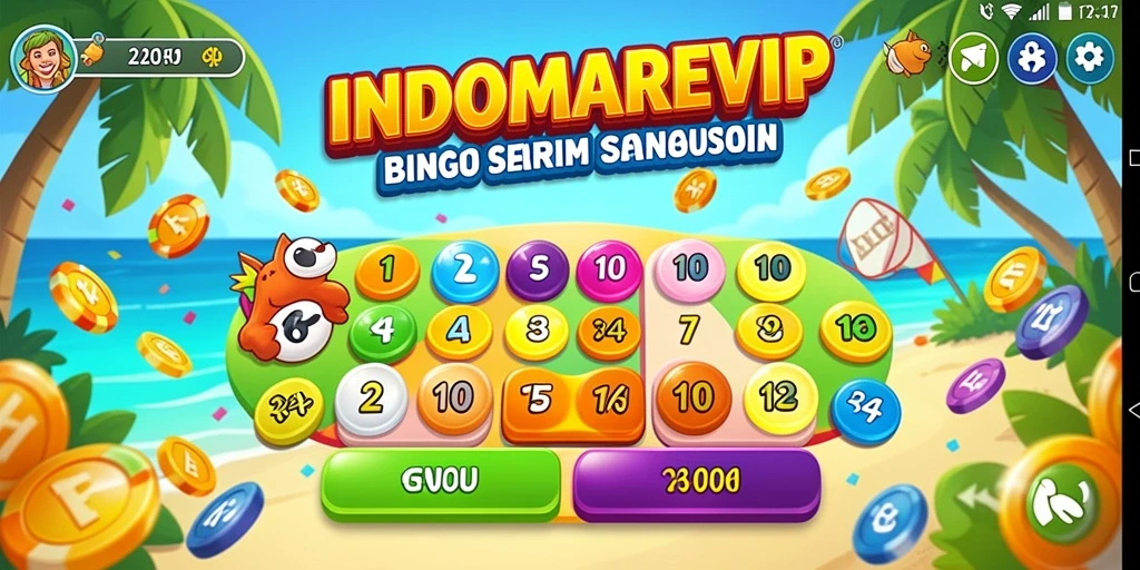 Tampilan gameplay seru dari INDOMAREVIP aplikasi Bingo.