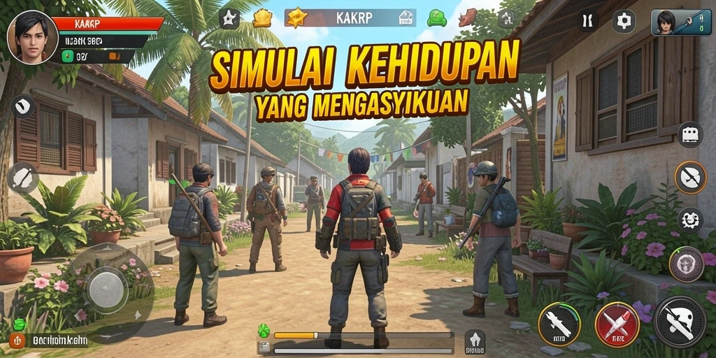 Tampilan gameplay menarik dan interaktif di KAKRP.