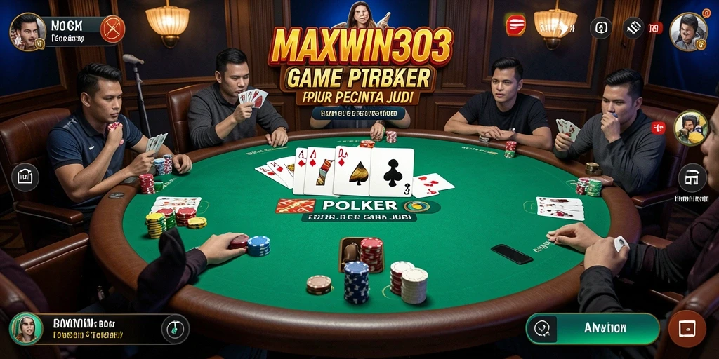 Screenshot gameplay poker yang seru di MAXWIN303.