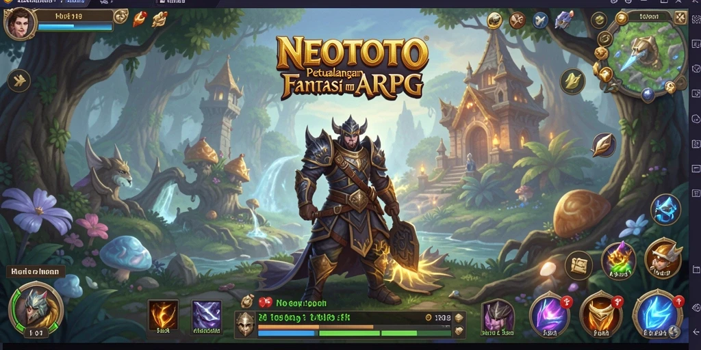 Tampilan gameplay ARPG yang menakjubkan dan memikat.